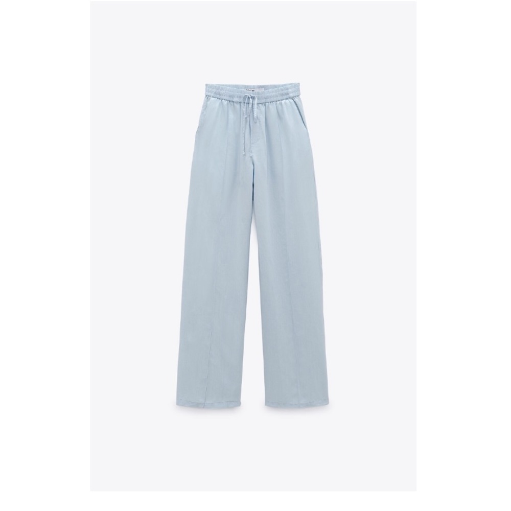 ZARA New with tag Flowy pants color: light blue